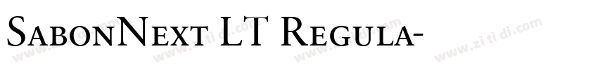 SabonNext LT Regula字体转换